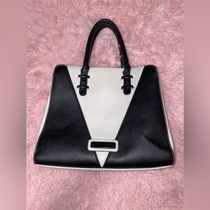 Steve Madden Two-Tone Black and White Handbag